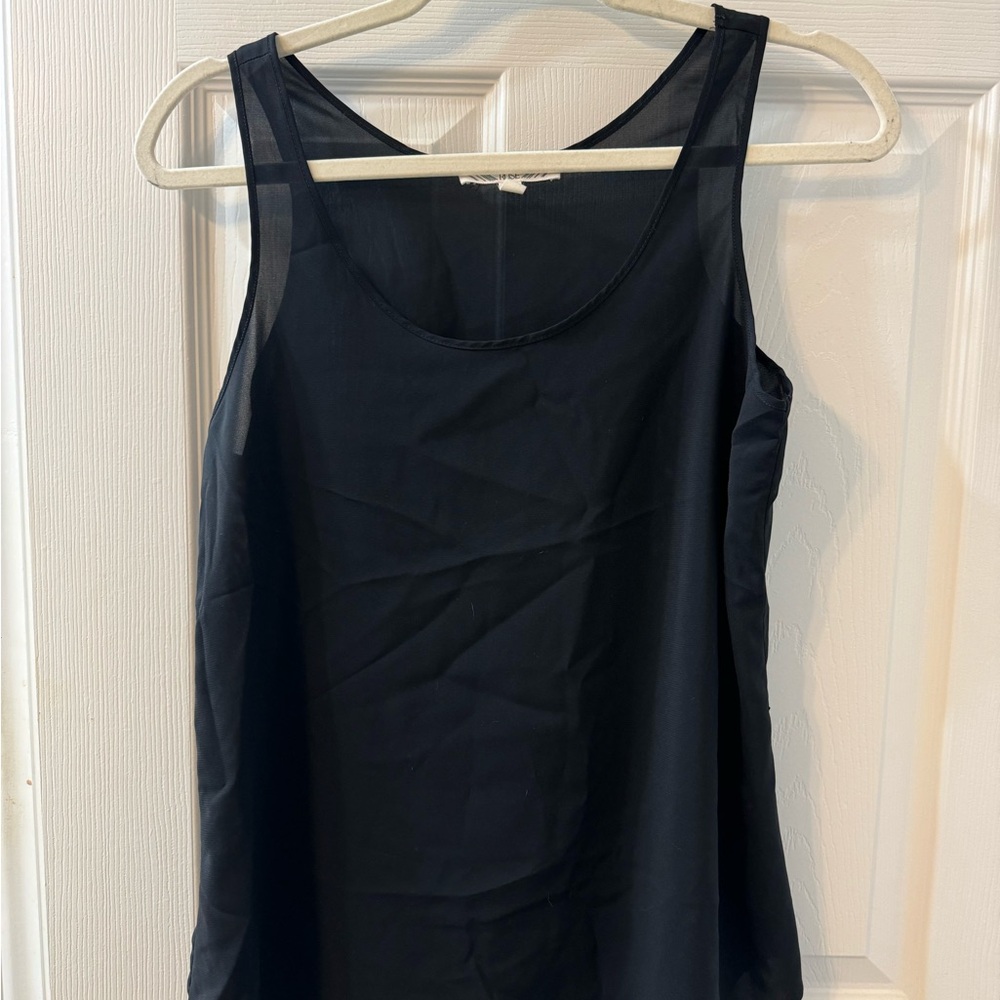 Pink Rose Classic Black Tank Top